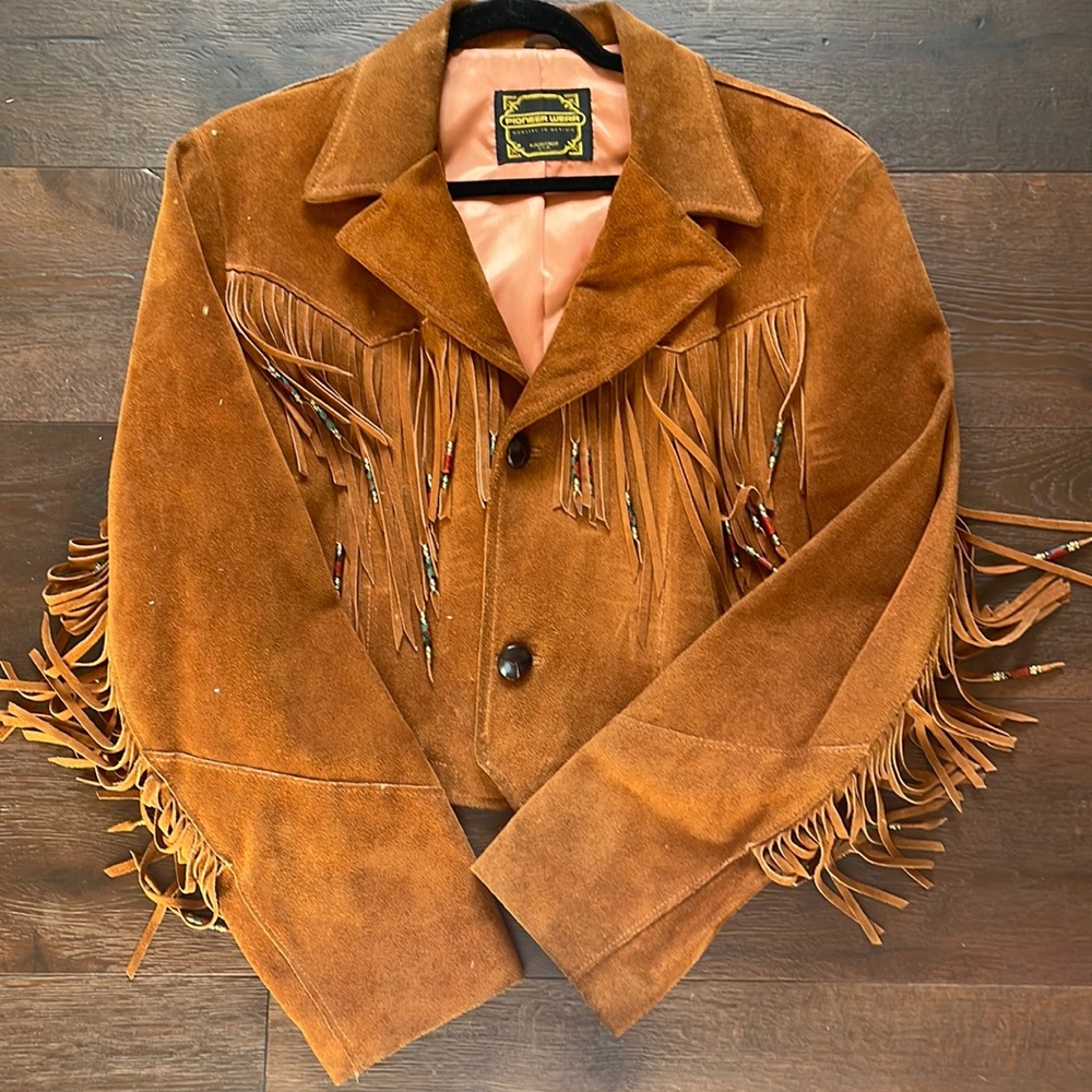 AMAZING! Vintage Suede Fringe Jacket